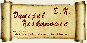 Danijel Niškanović vizit kartica